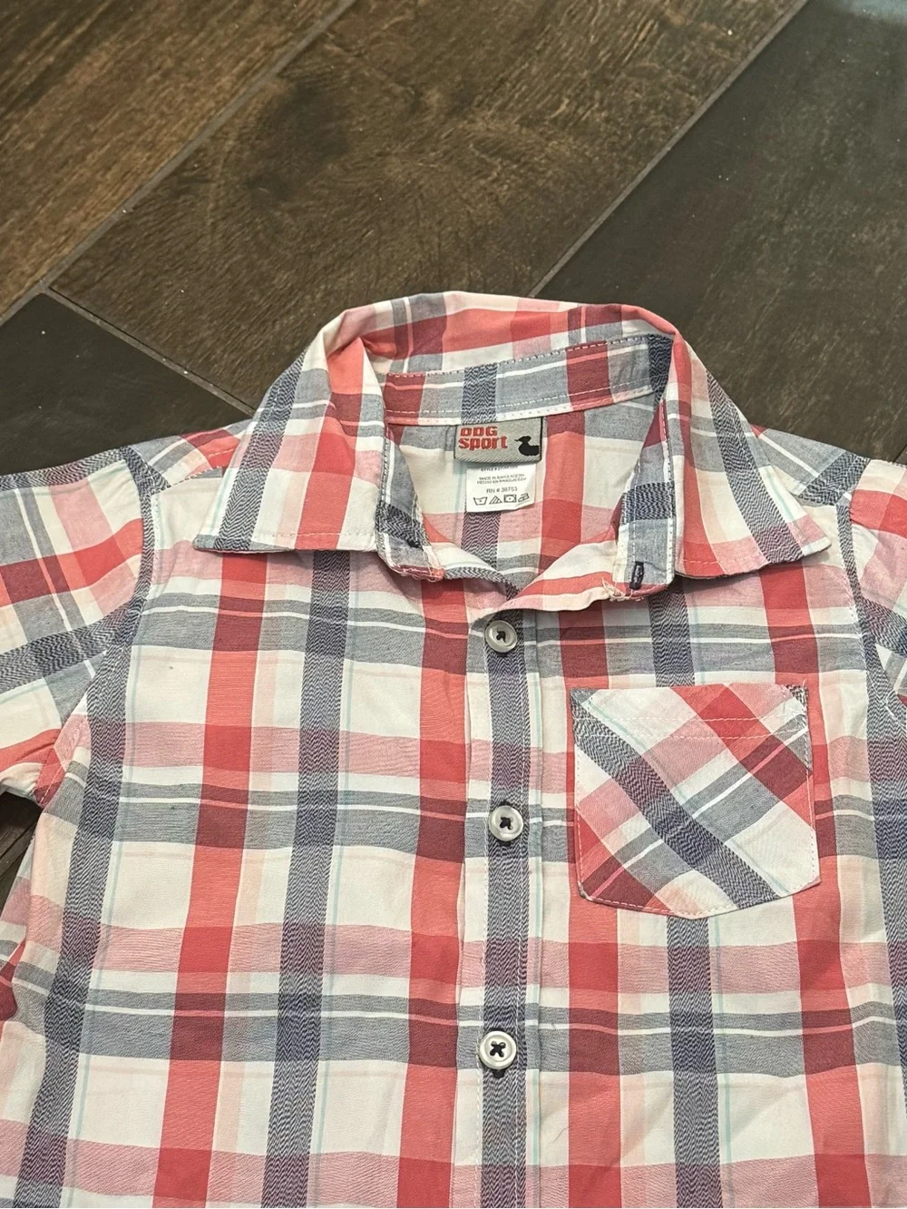 NWOT Dug Sport Boys Camp Shirt